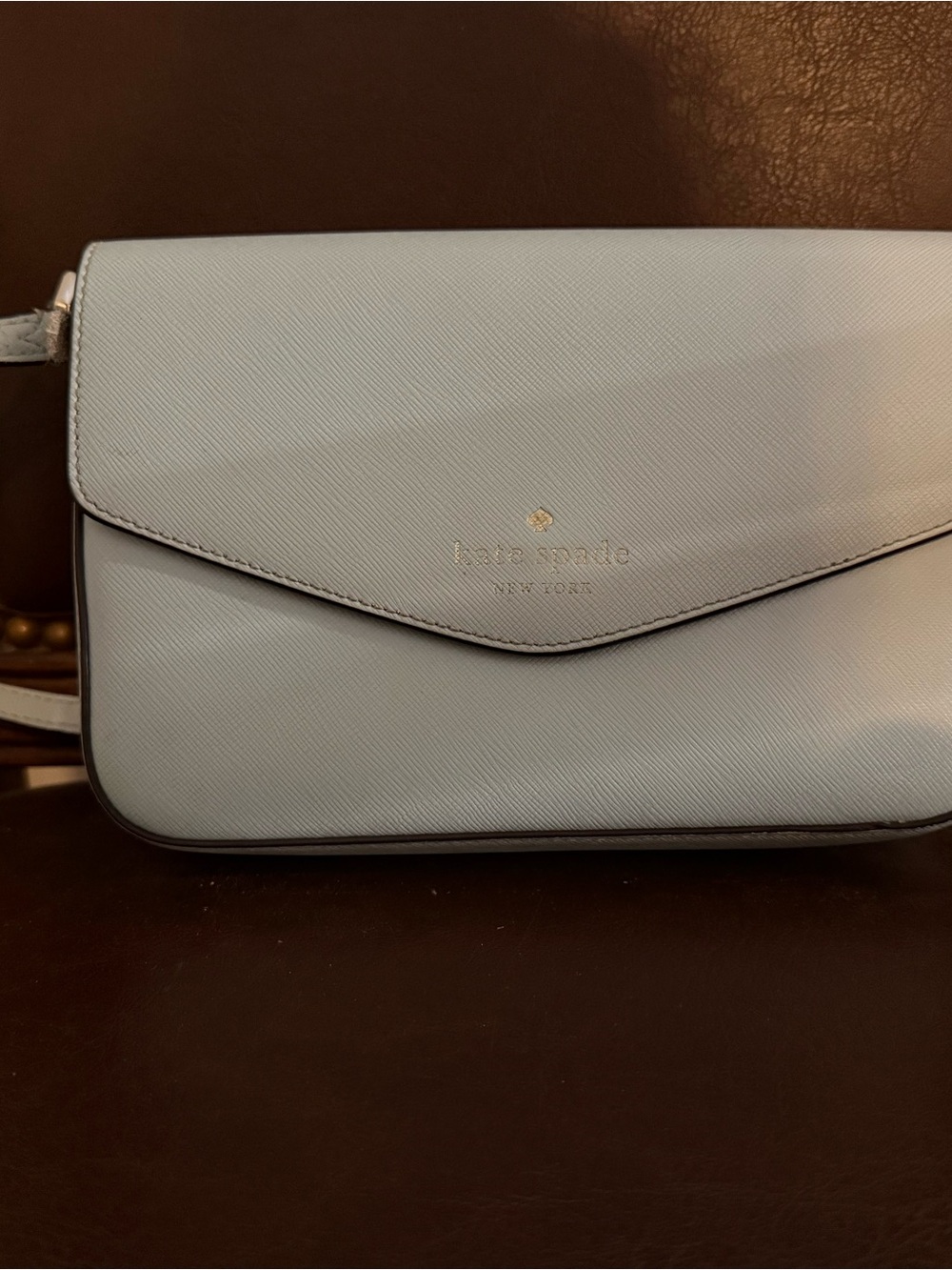 kate spade Pale Blue Envelope Crossbody Bag